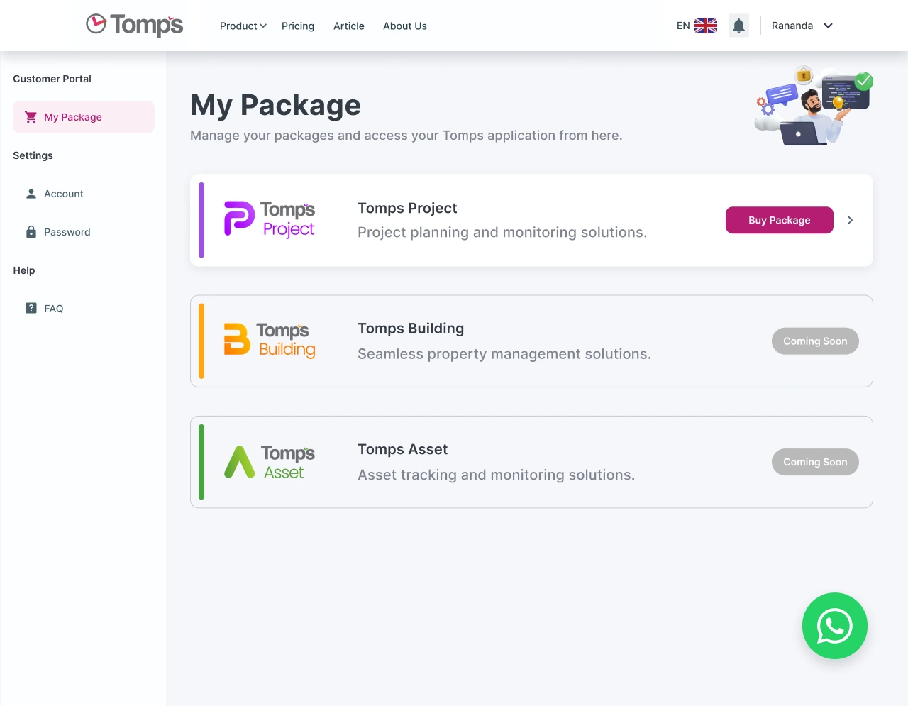 Tomps Saas Apps